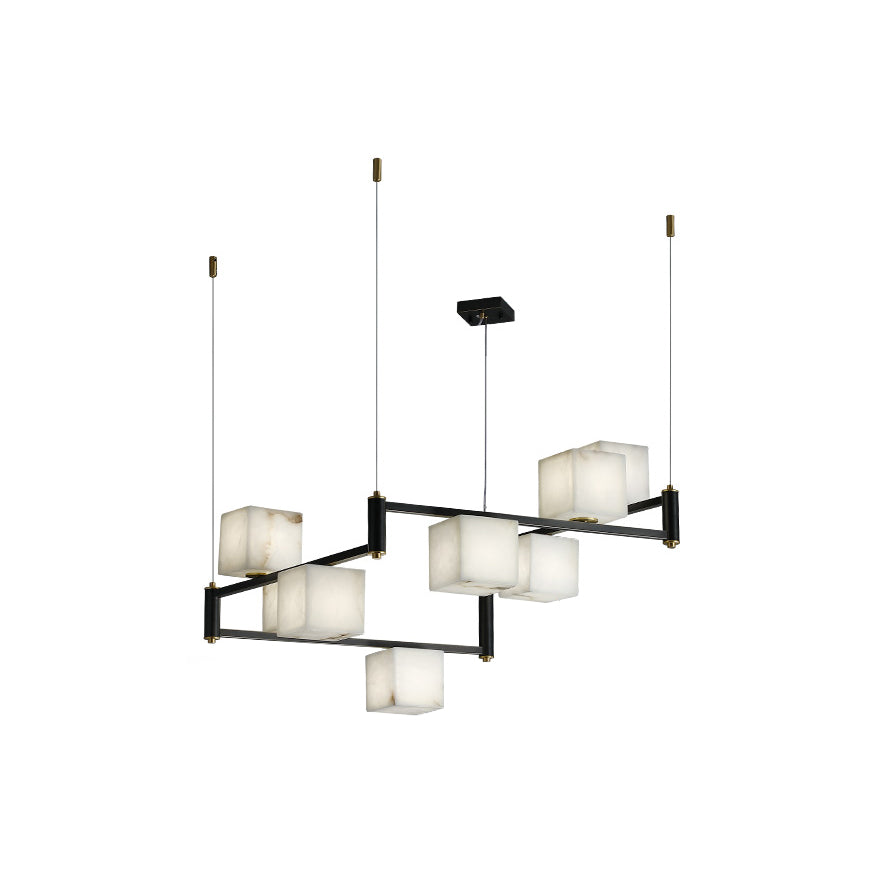Ostruvye Individual Creativity Box Alabaster Chandelier