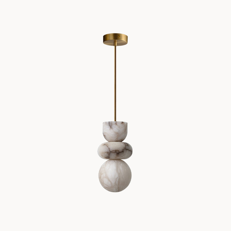 Irregular Shape Alabaster Pendant Light