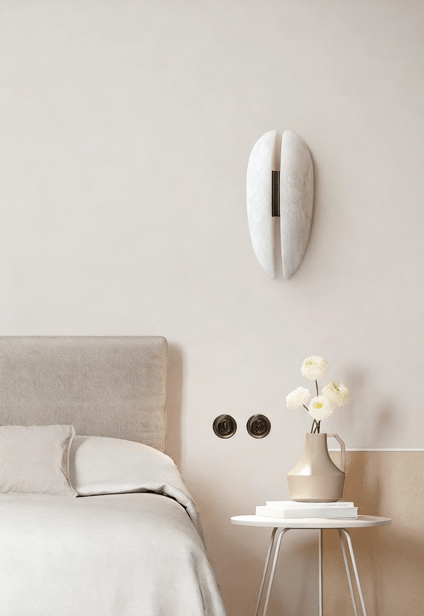 Albeora Alabaster Veil Wall Sconce