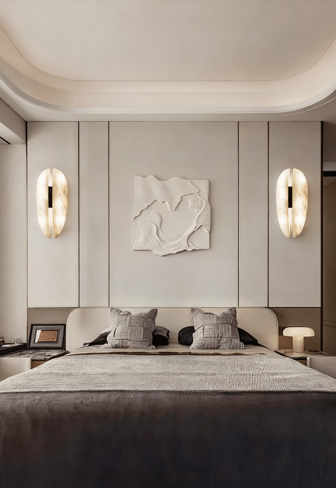 Albeora Alabaster Veil Wall Sconce