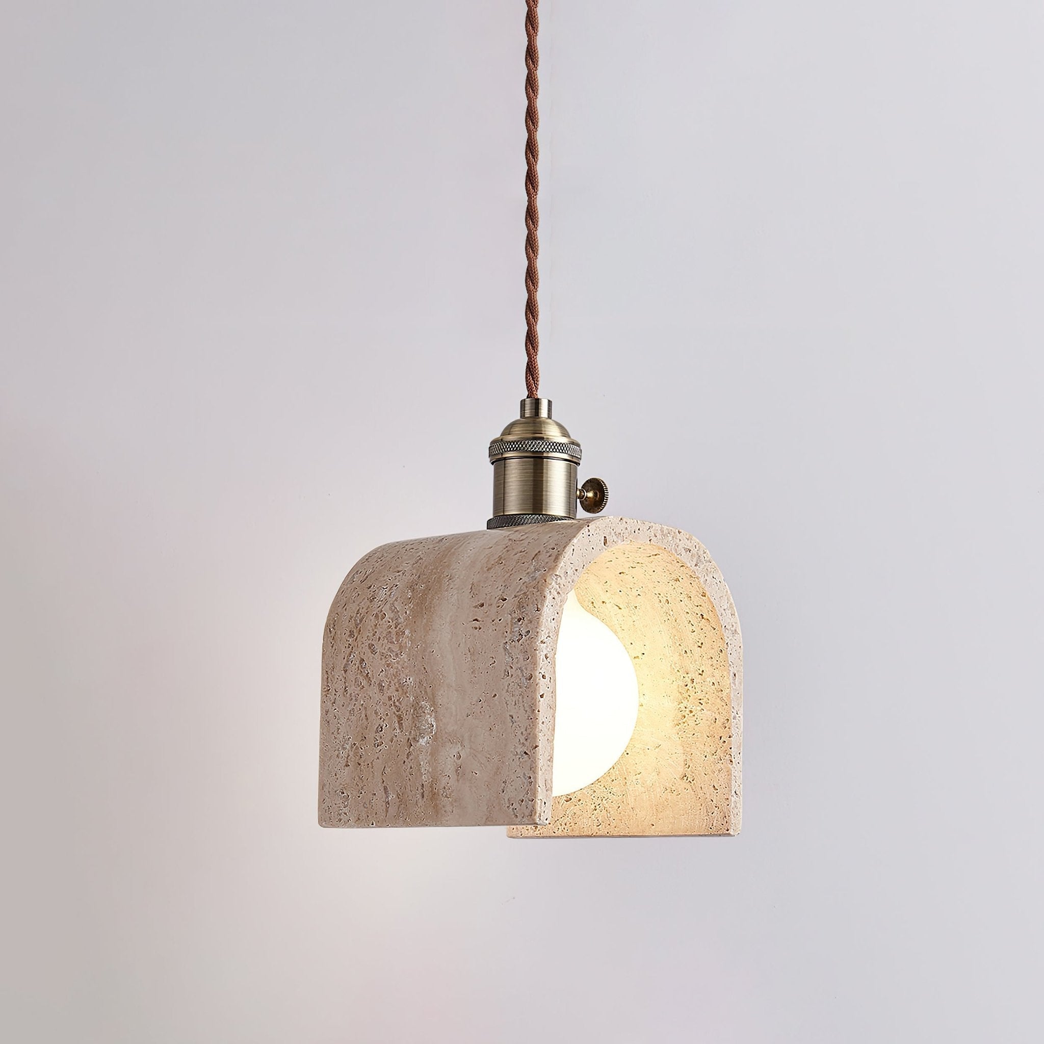 Qisk Travertine Pendant Light