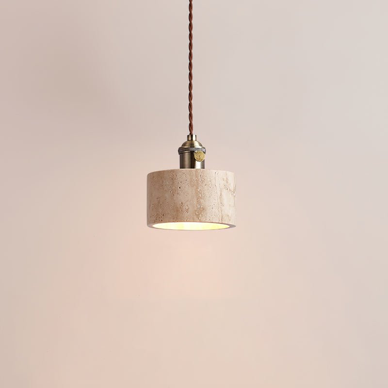 Qisk Travertine Pendant Light