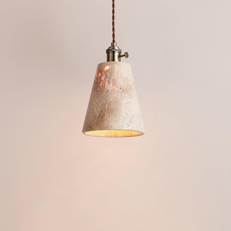 Qisk Travertine Pendant Light