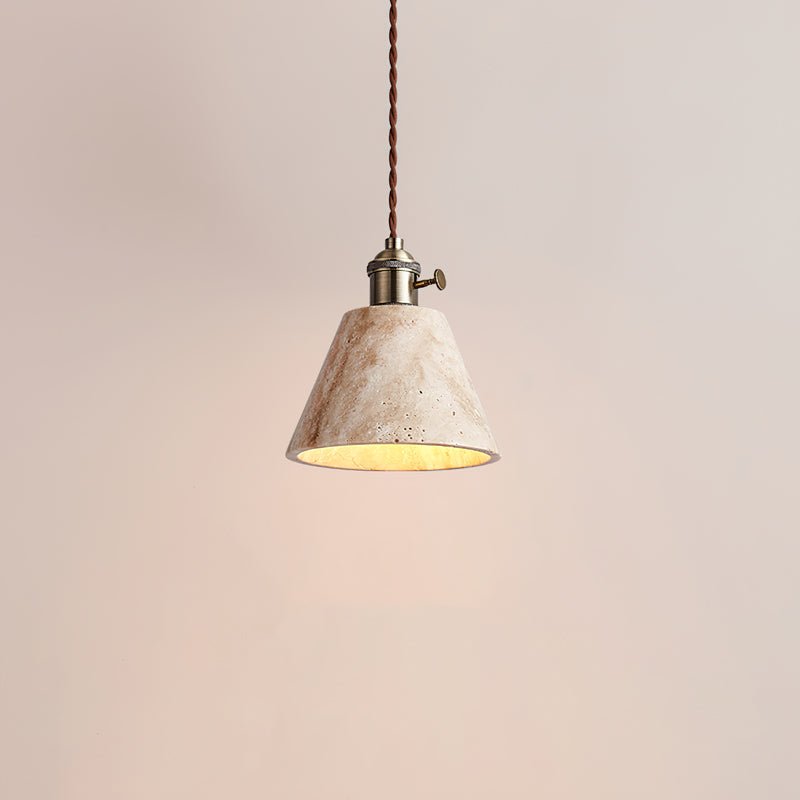 Qisk Travertine Pendant Light