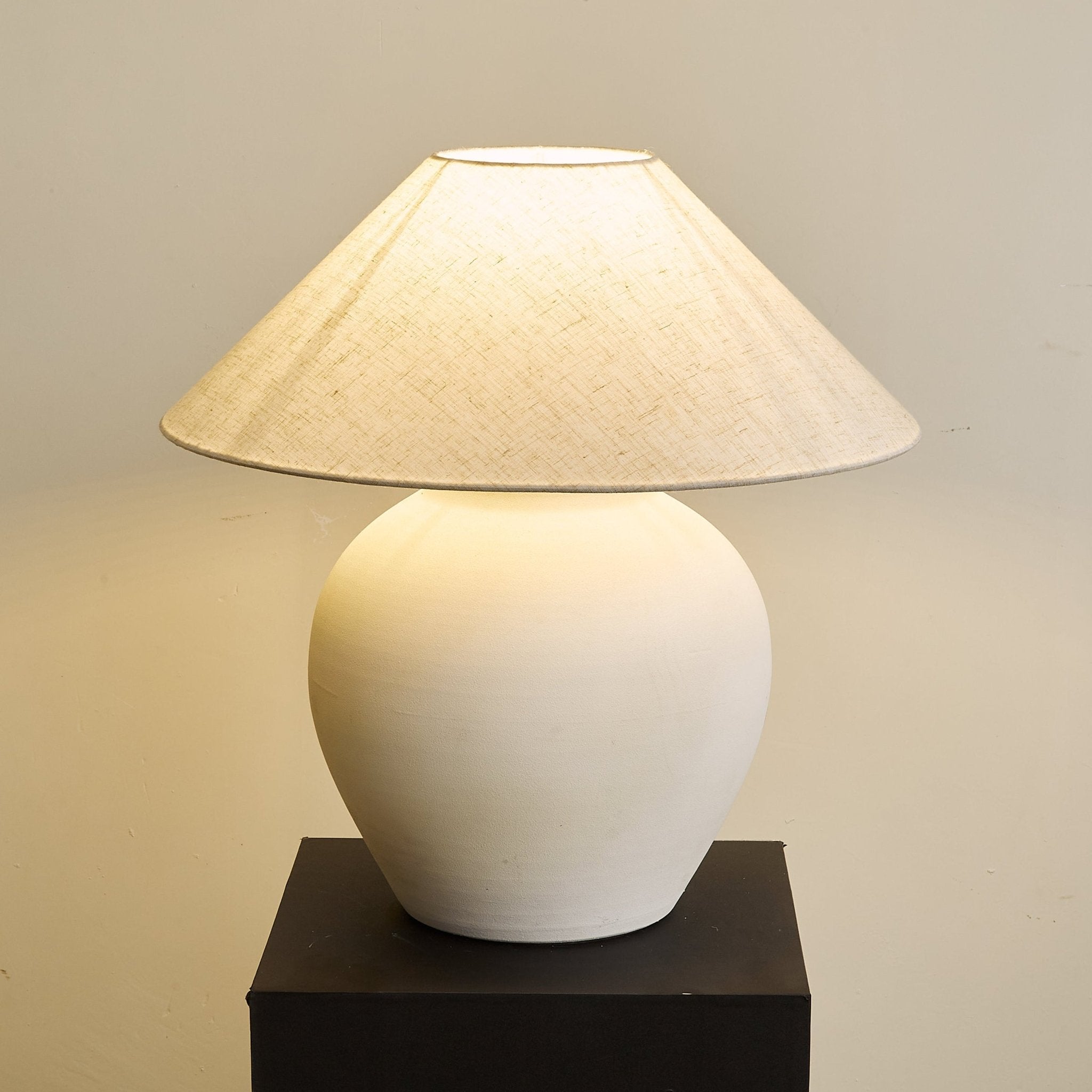 Clay Minimalist Cone Table Lamp