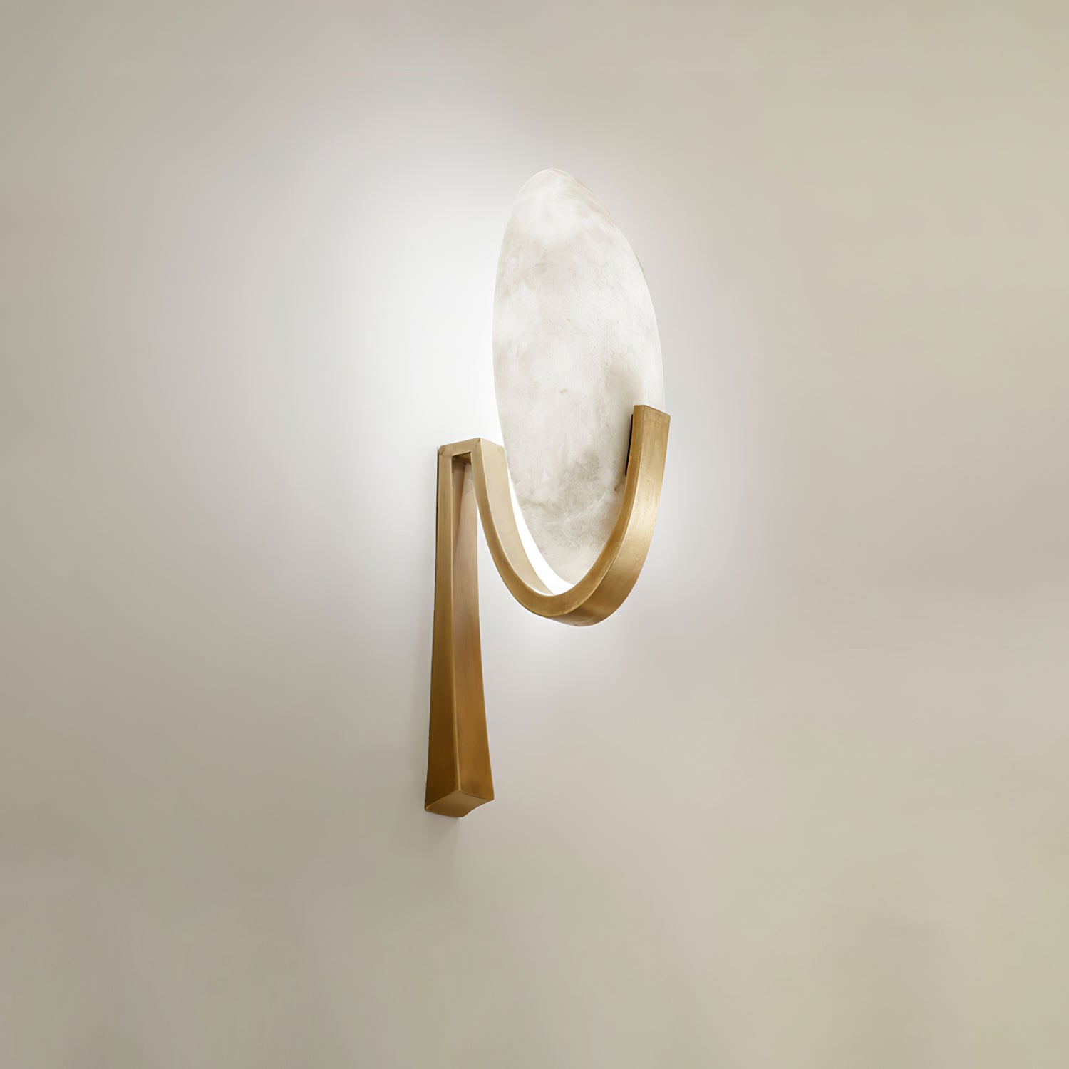 Avey Modern Alabaster Plug Wall Lamp