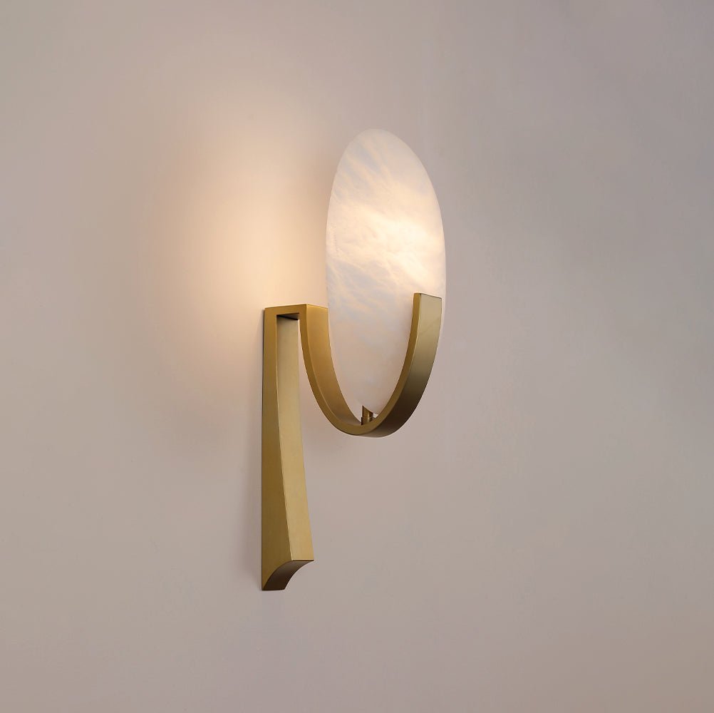 Avey Modern Alabaster Plug Wall Lamp
