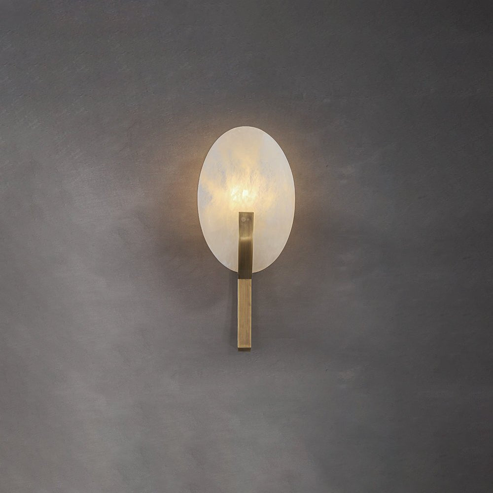 Avey Modern Alabaster Plug Wall Lamp