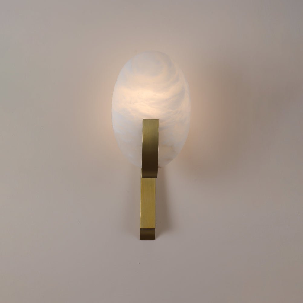 Avey Modern Alabaster Plug Wall Lamp