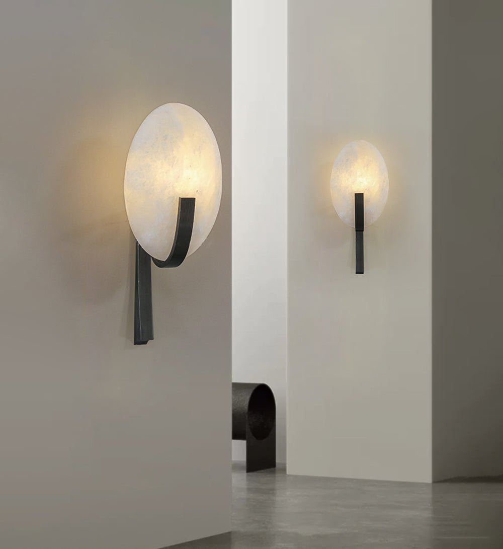 Avey Modern Alabaster Plug Wall Lamp