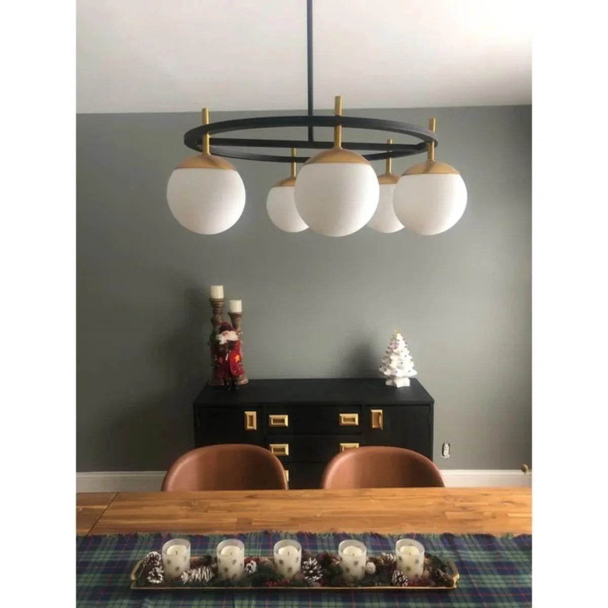 Ornuvyn Modern Minimalist Glass Chandelier
