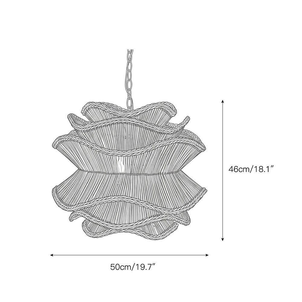 Miraford Rattan Chandelier