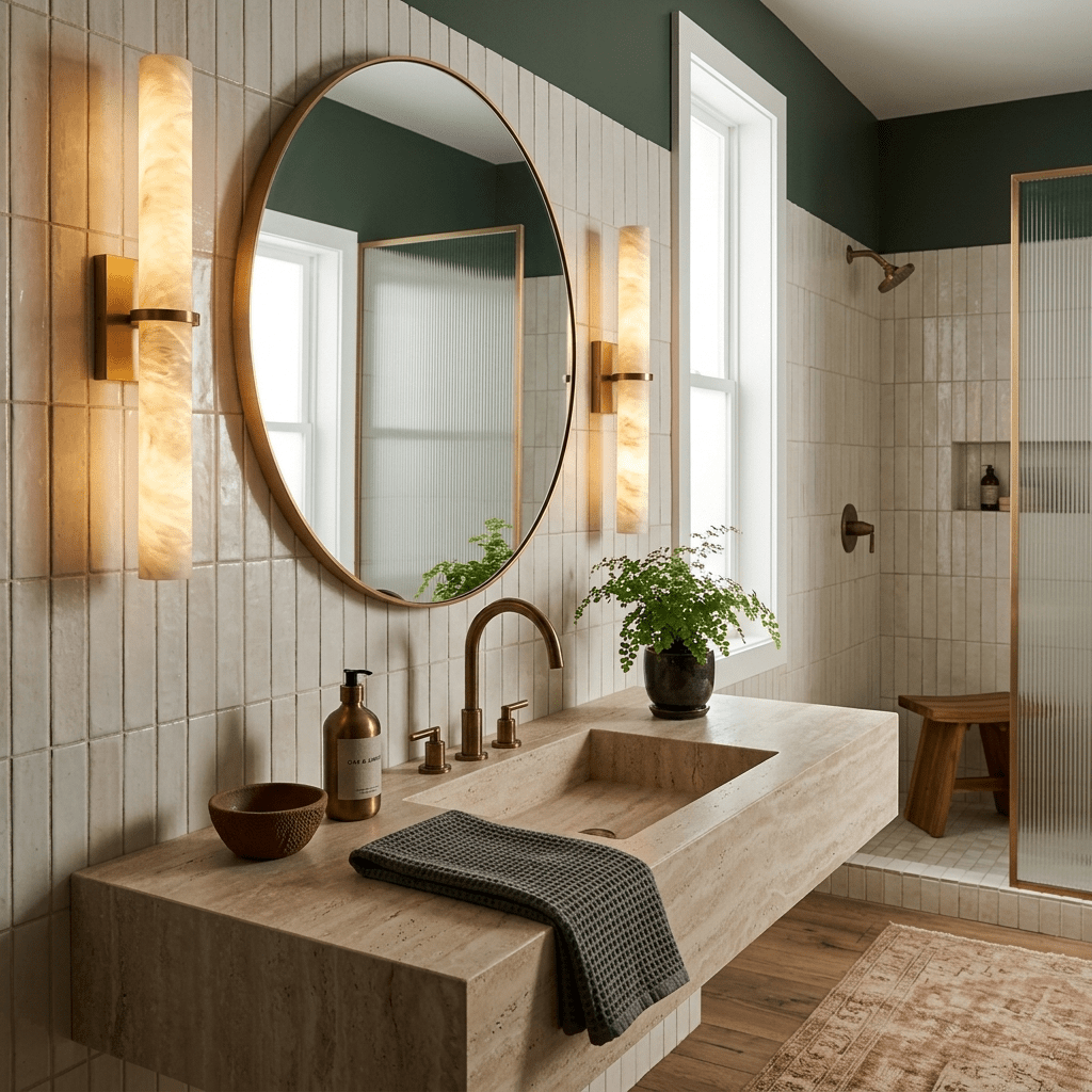 Hawridge Alabaster Bar Indoor Wall Light