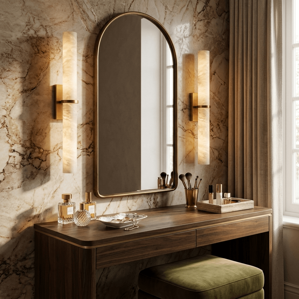 Hawridge Alabaster Bar Indoor Wall Light