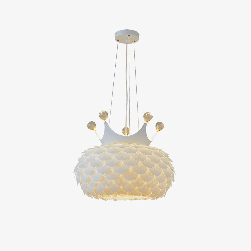 Keloz Pendant Lamp Acrylic Scalloped Crown Whimsical