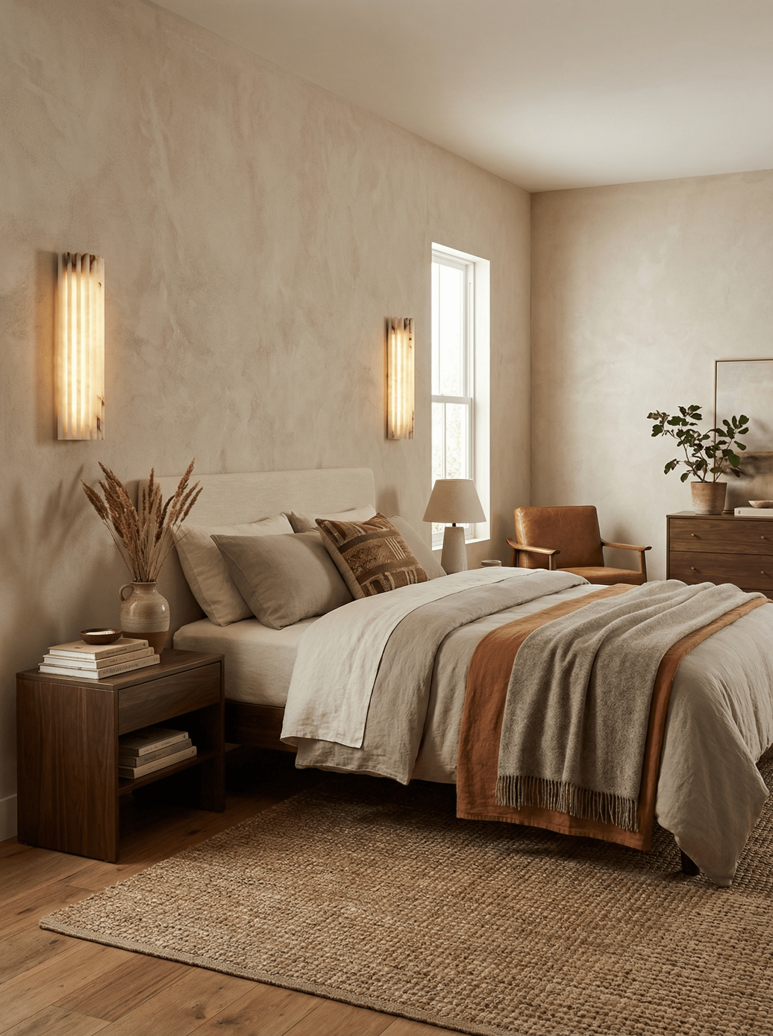 Willowfield Alabaster Indoor Wall Light