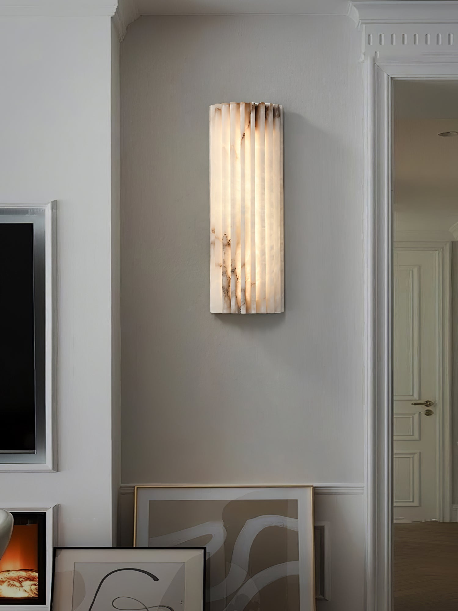 Willowfield Alabaster Indoor Wall Light