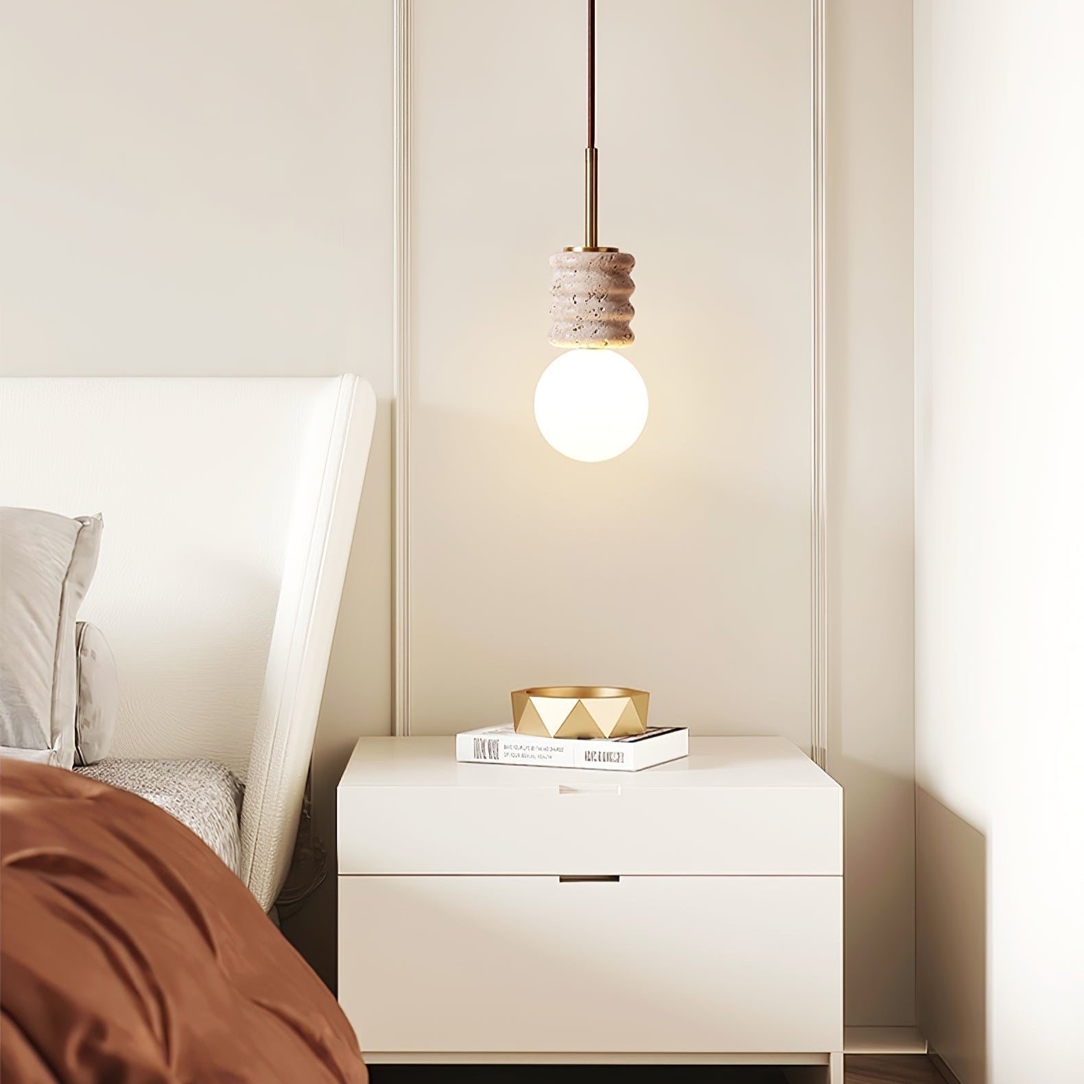 Akls Travertine Pendant Lamp