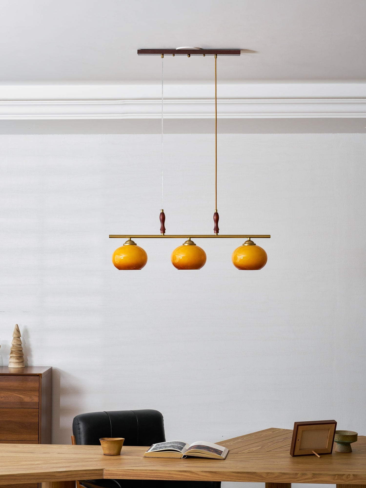 Lumifield Amber Trio Pendant Light