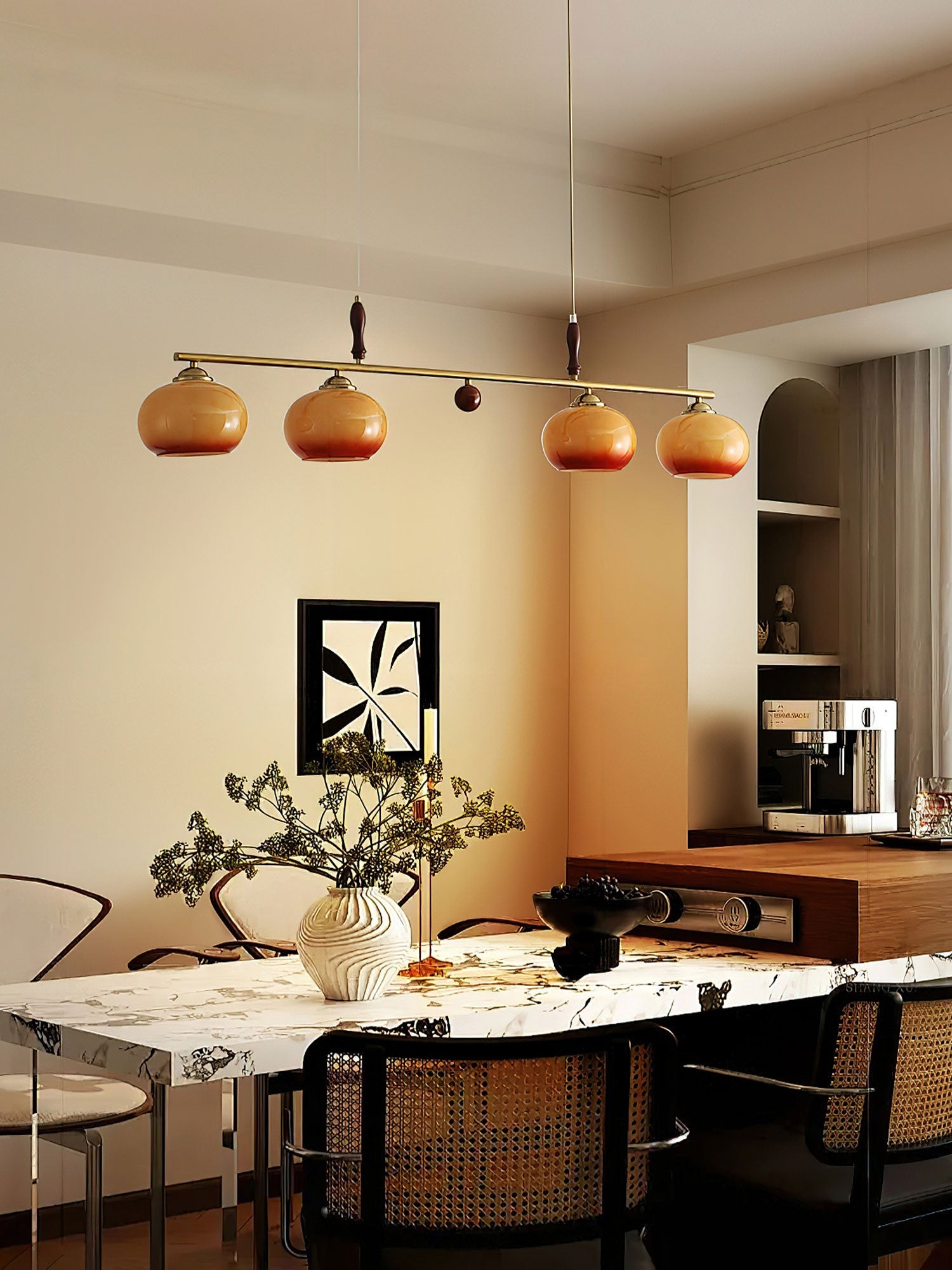 Lumifield Amber Trio Pendant Light