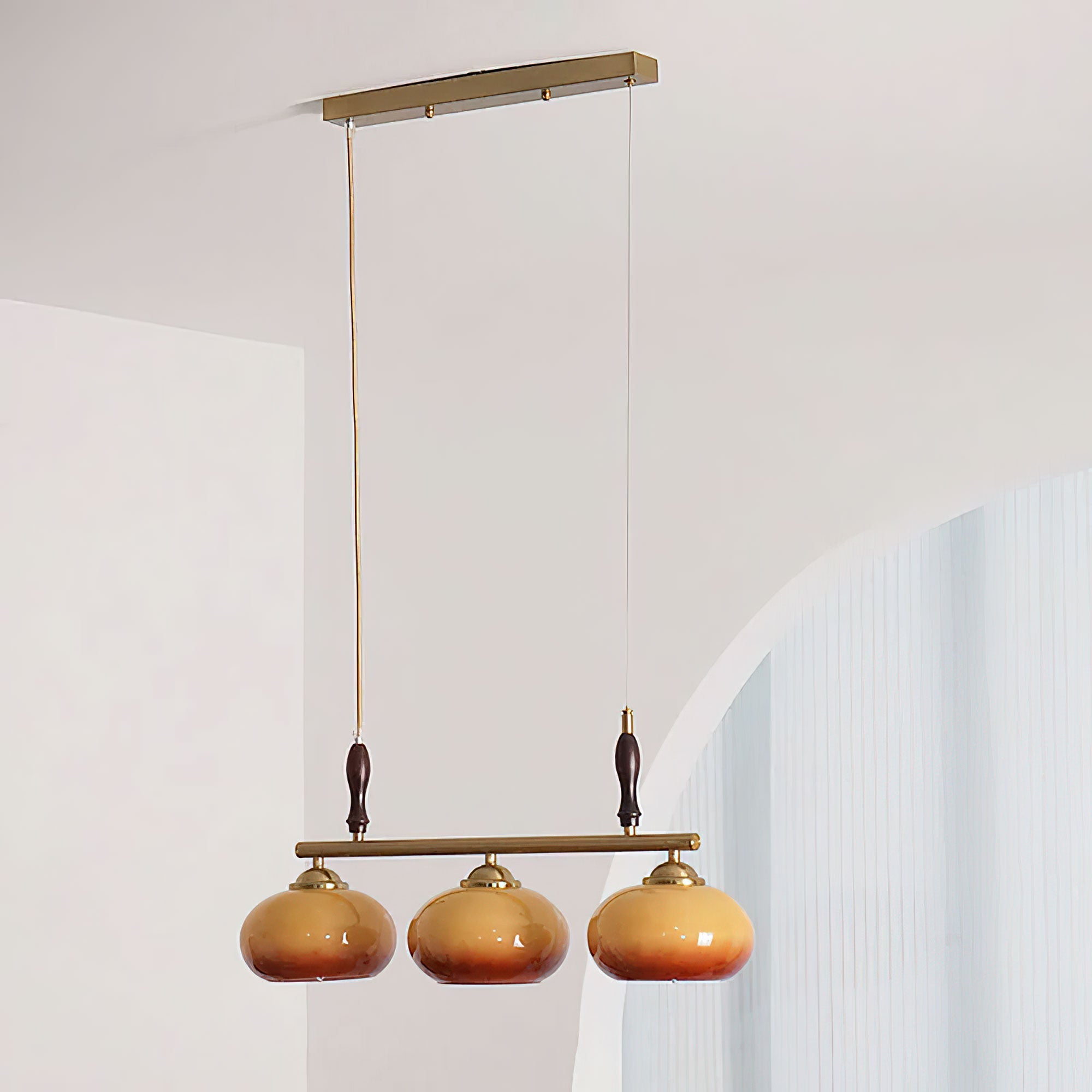 Lumifield Amber Trio Pendant Light