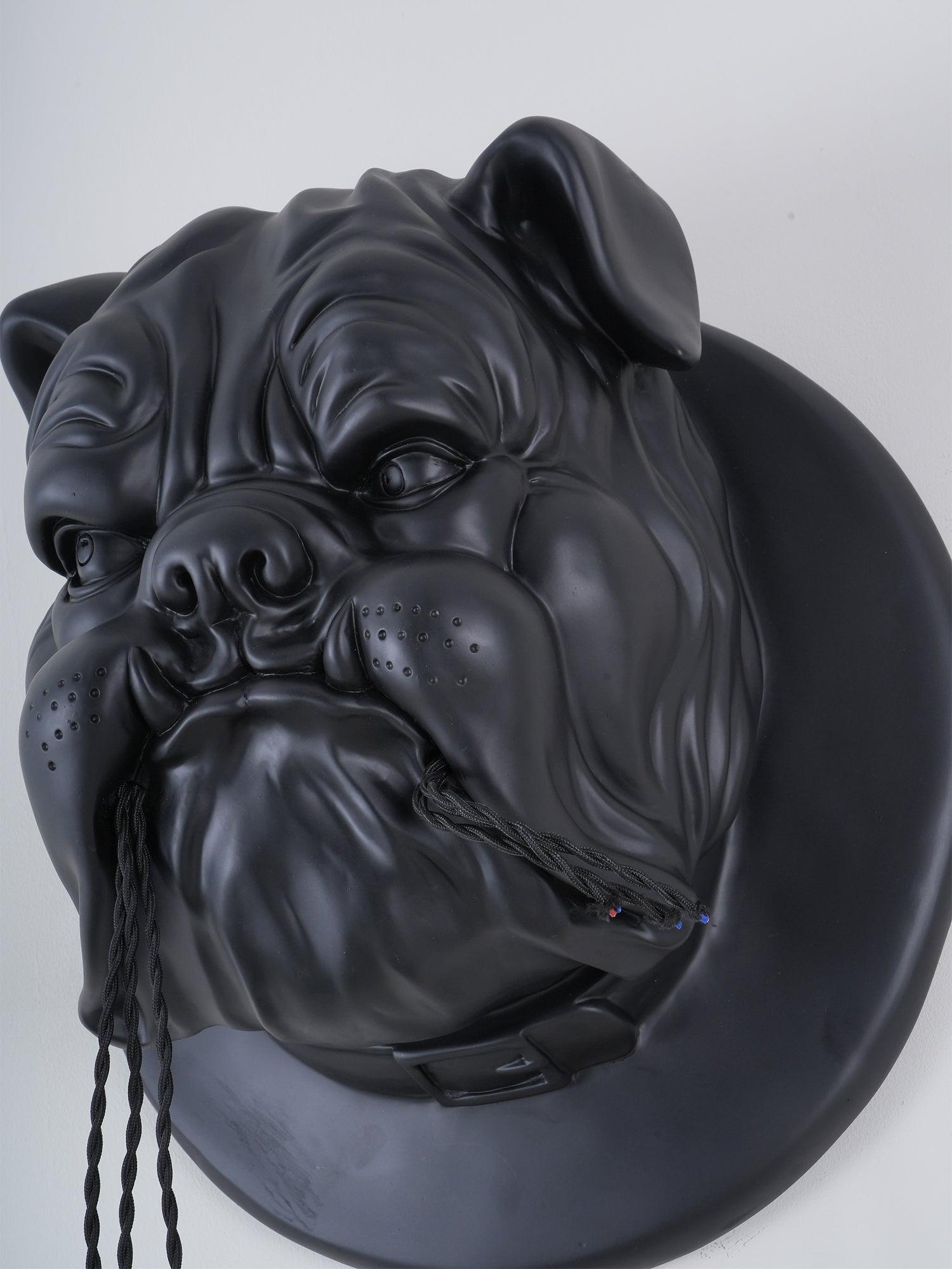 Umeri Wall Lamp Bulldog Sculpture Whimsical