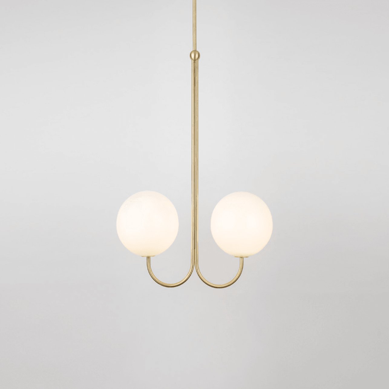 Brin Metal & Glass Elegant Pendant Light