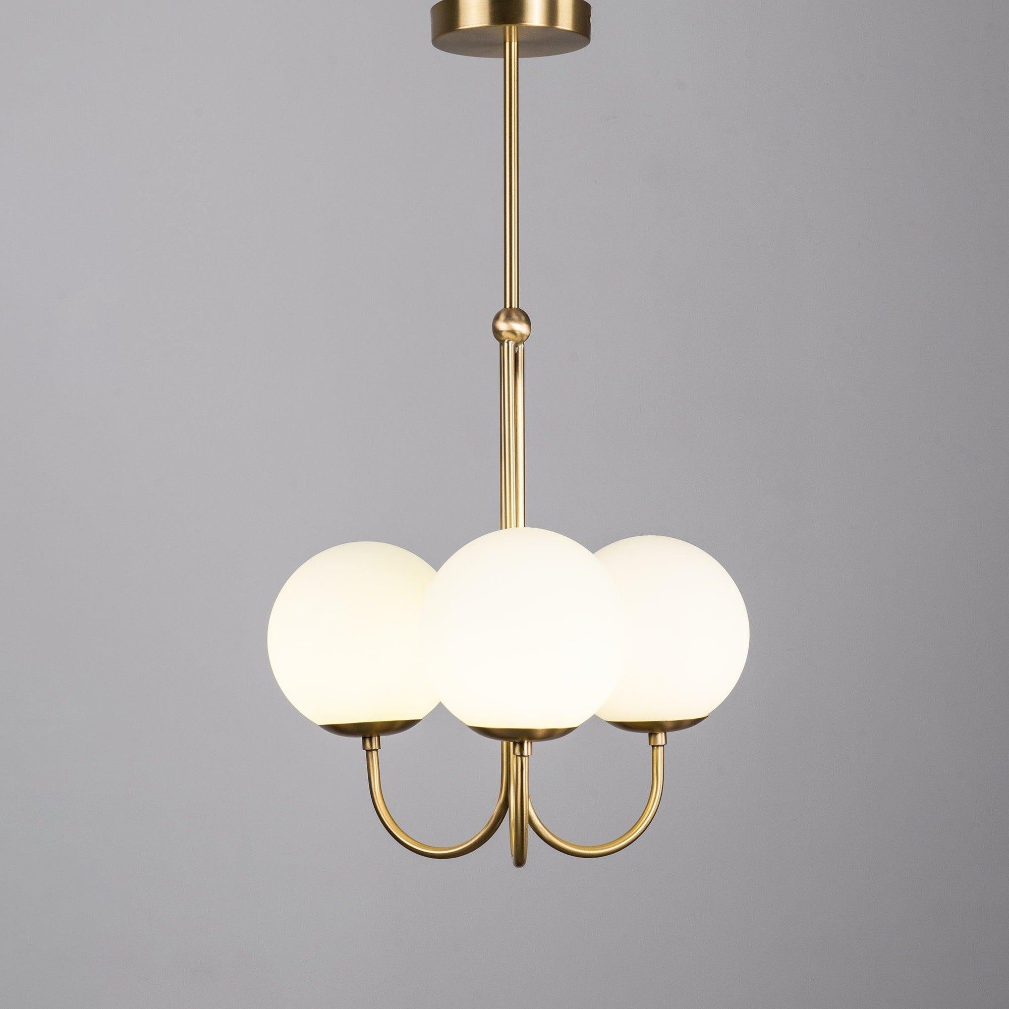 Brin Metal & Glass Elegant Pendant Light