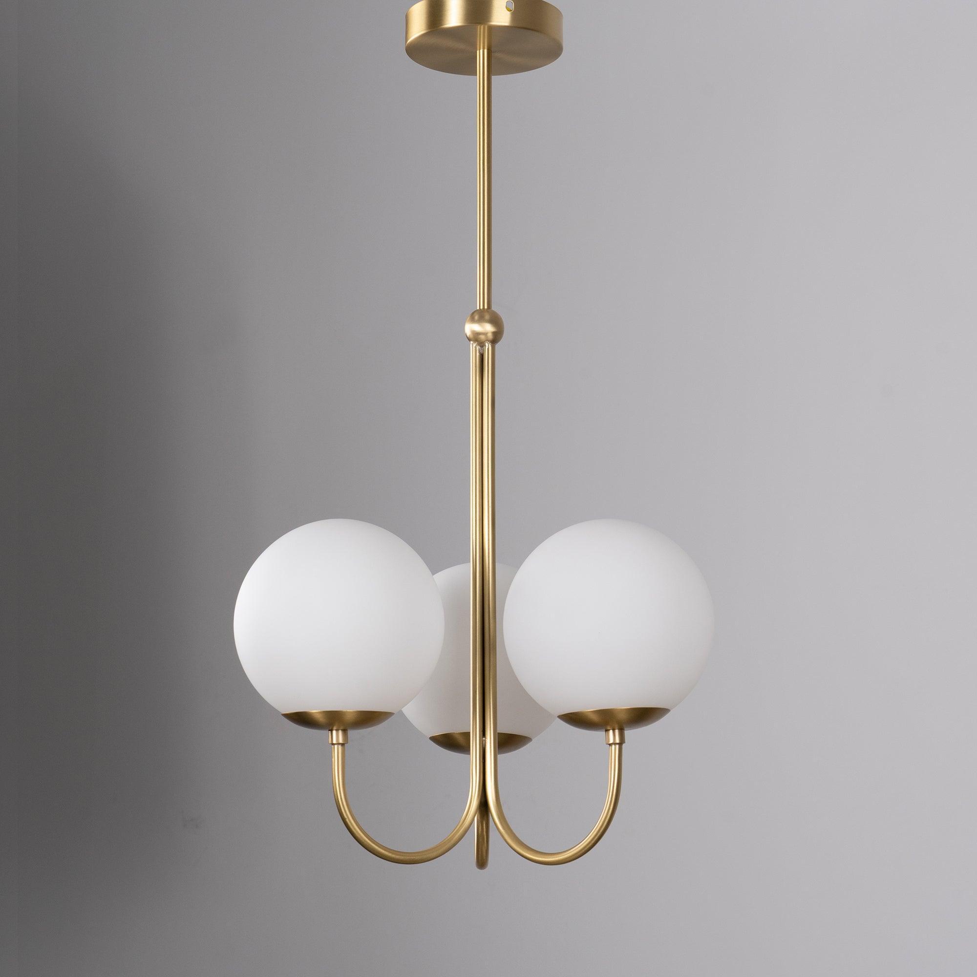 Brin Metal & Glass Elegant Pendant Light