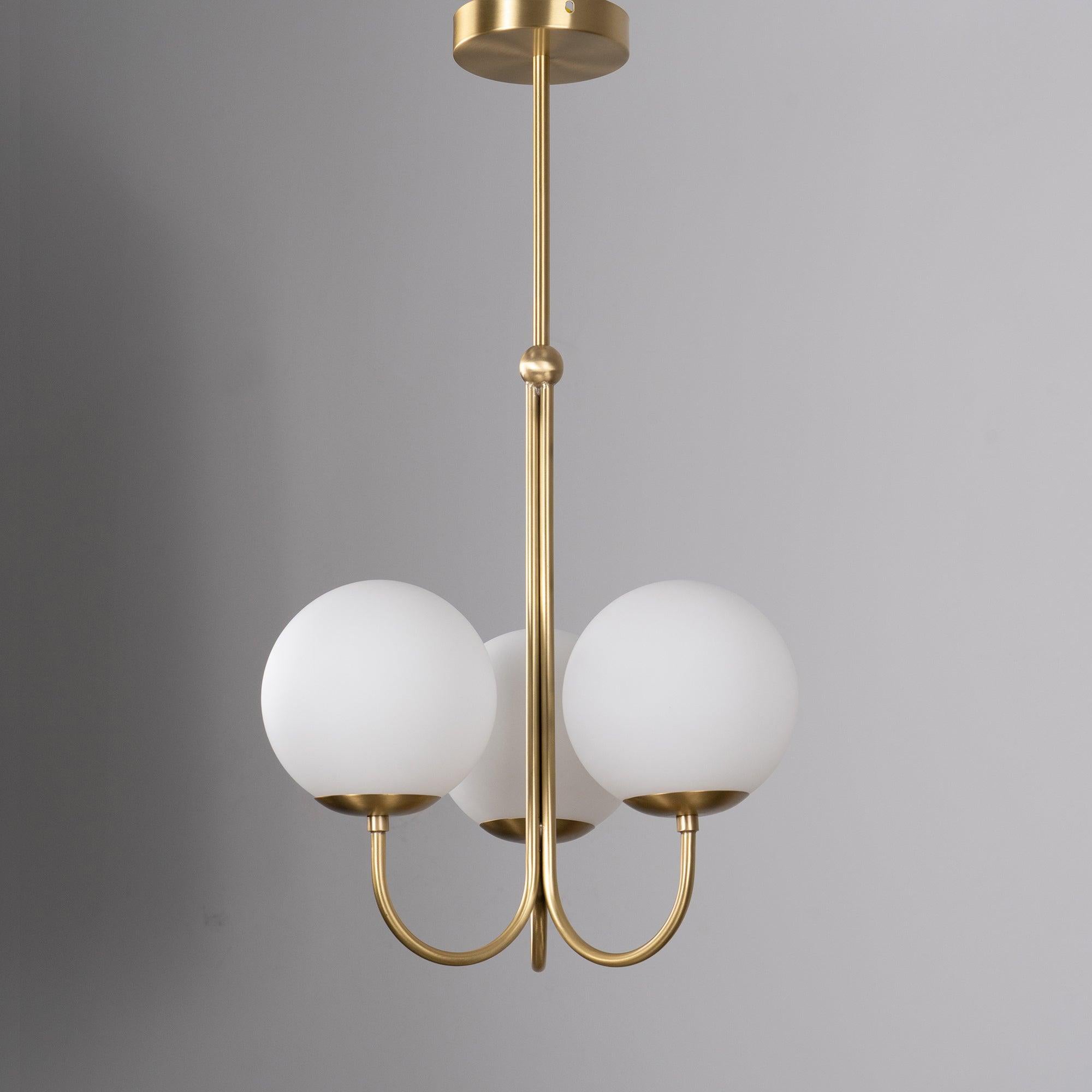 Brin Metal & Glass Elegant Pendant Light