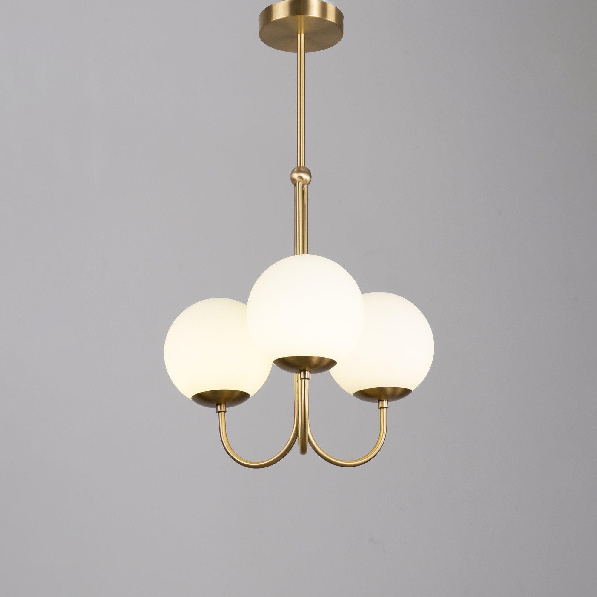 Brin Metal & Glass Elegant Pendant Light