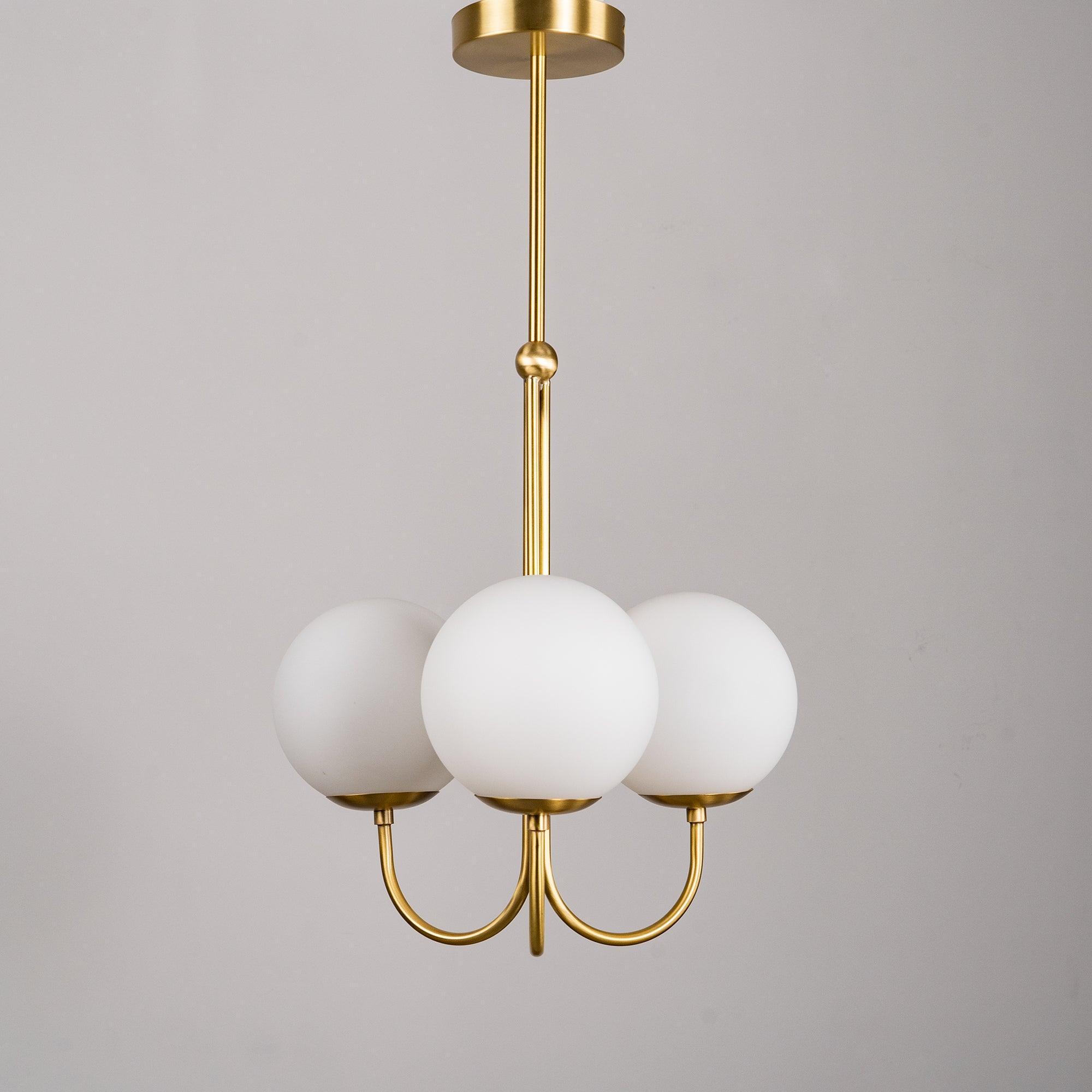Brin Metal & Glass Elegant Pendant Light