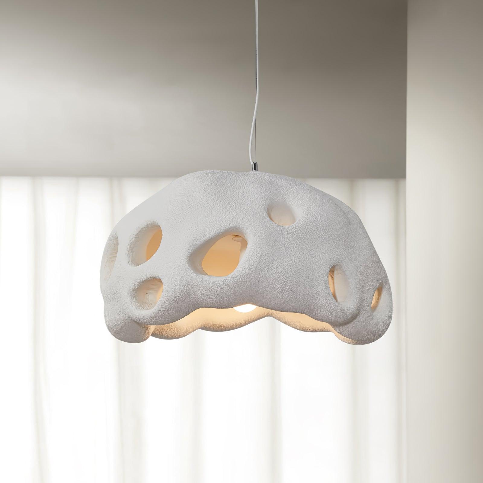 Celarira Pendant Light Resin White for Living Room