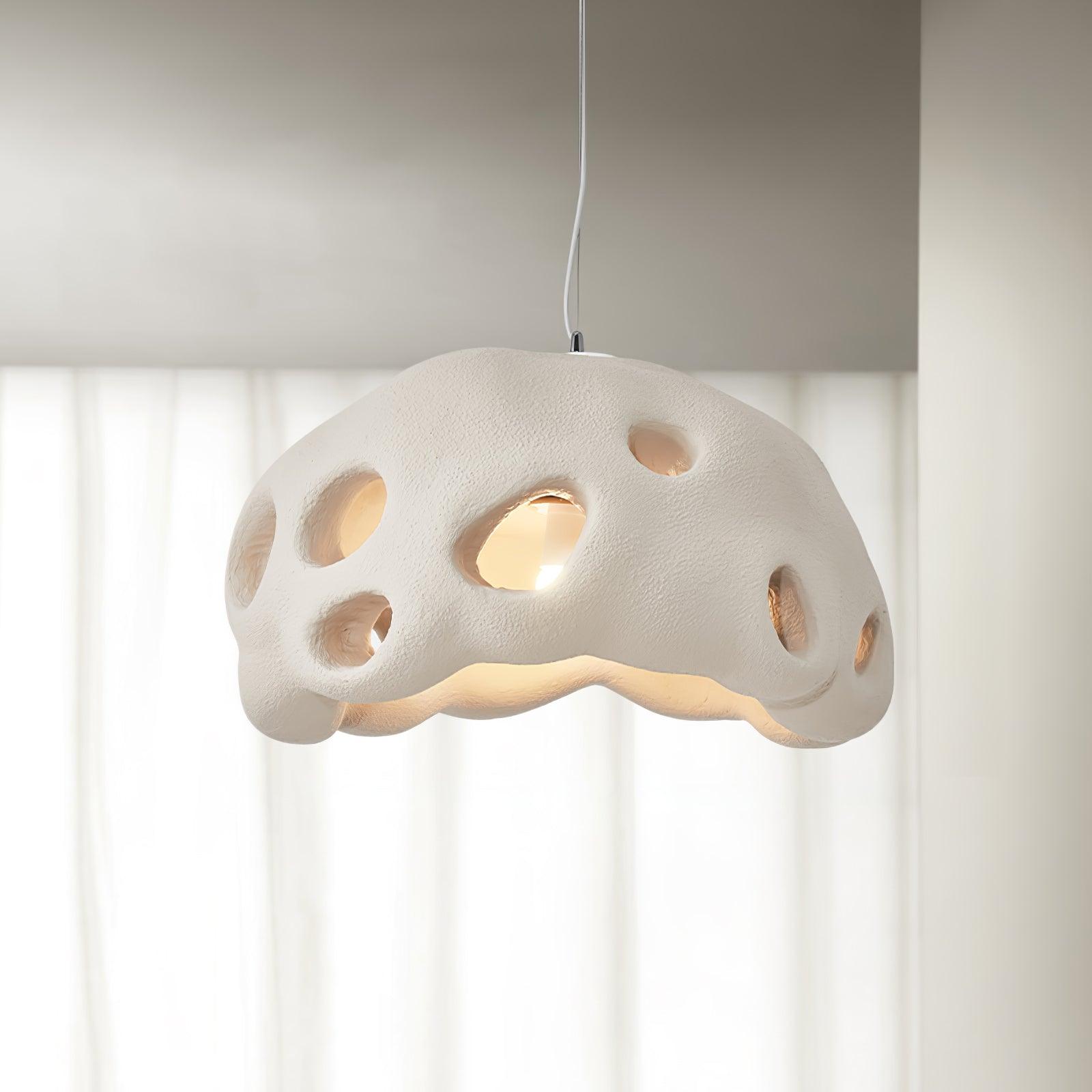 Celarira Pendant Light Resin White for Living Room