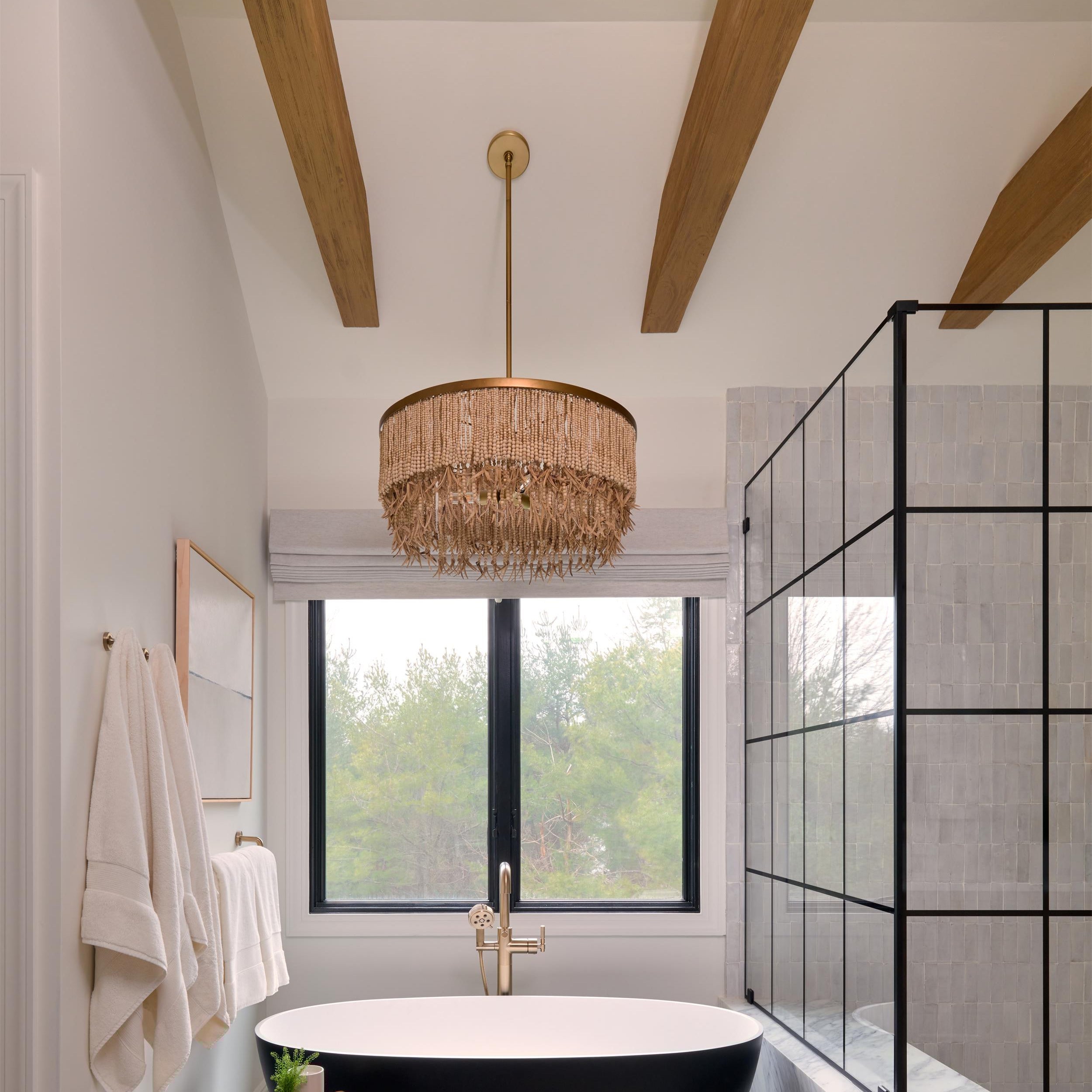 Silva Chandelier Wood and Coconut beads