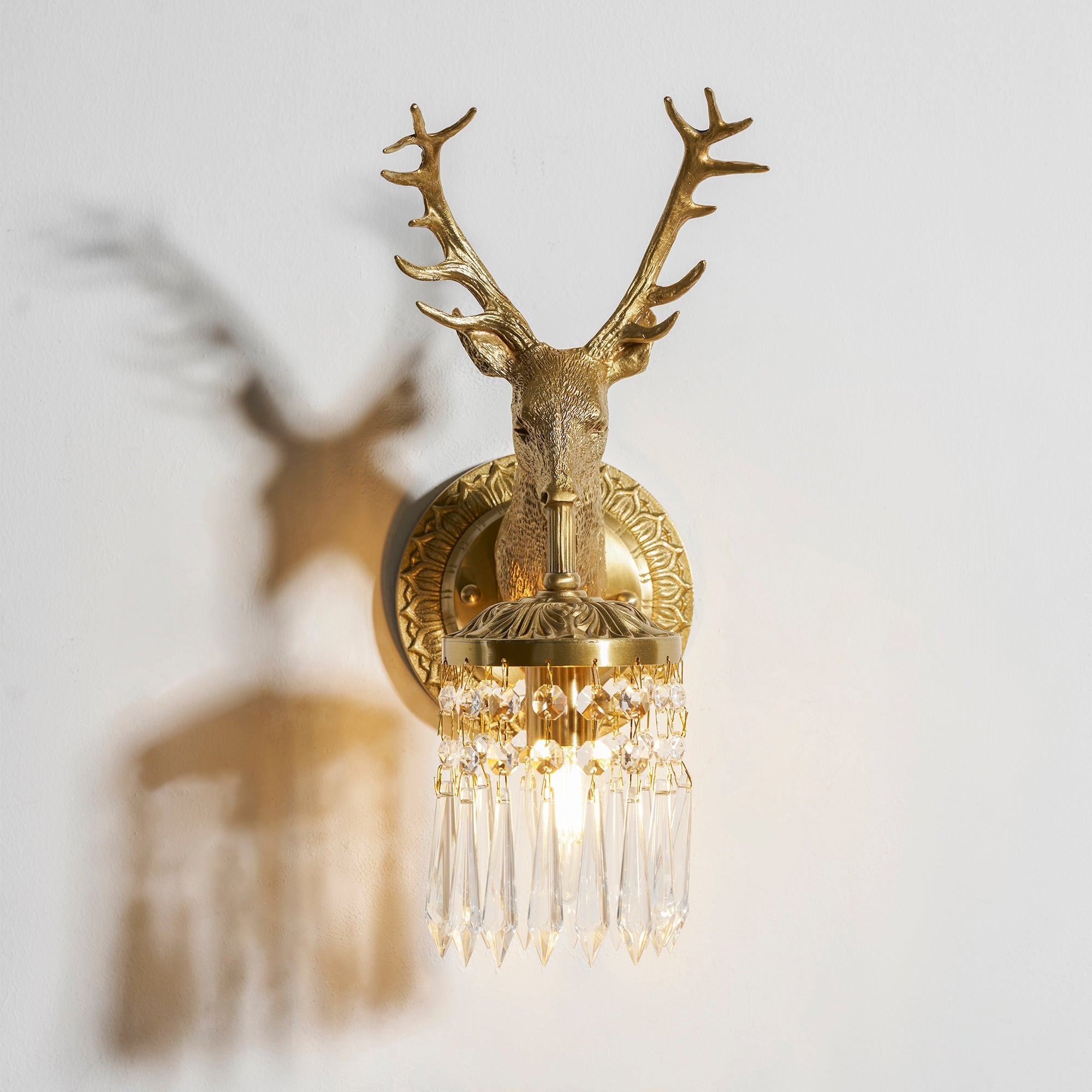 Valeridge Antler Crystal Indoor Wall Light