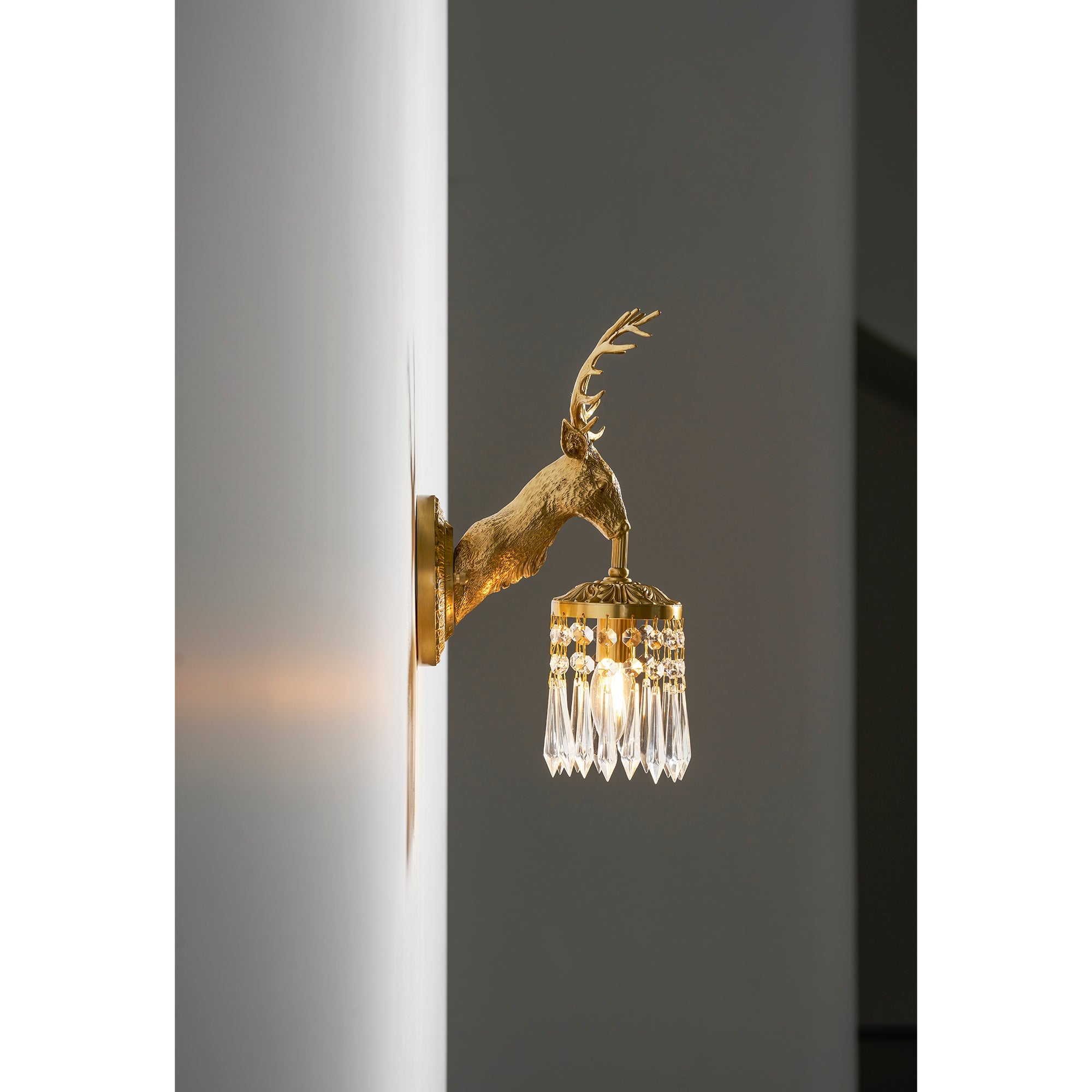 Valeridge Antler Crystal Indoor Wall Light
