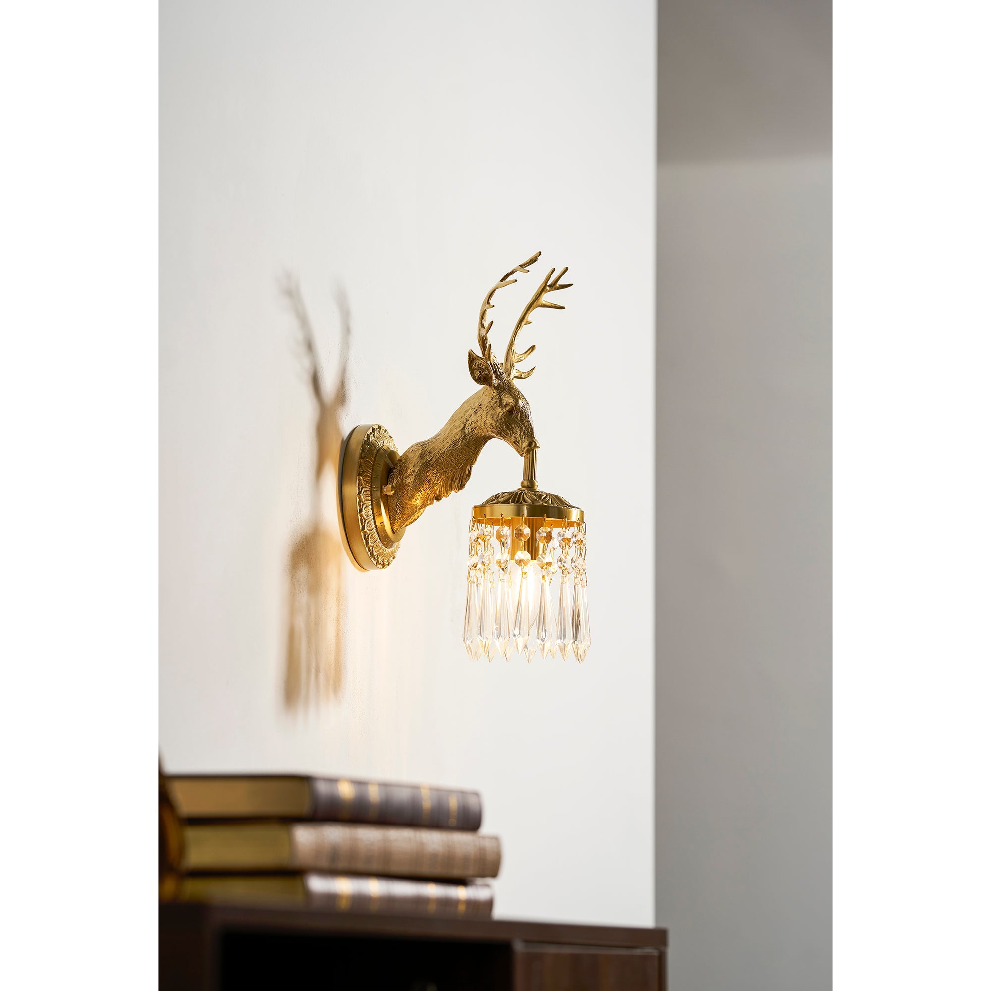 Valeridge Antler Crystal Indoor Wall Light