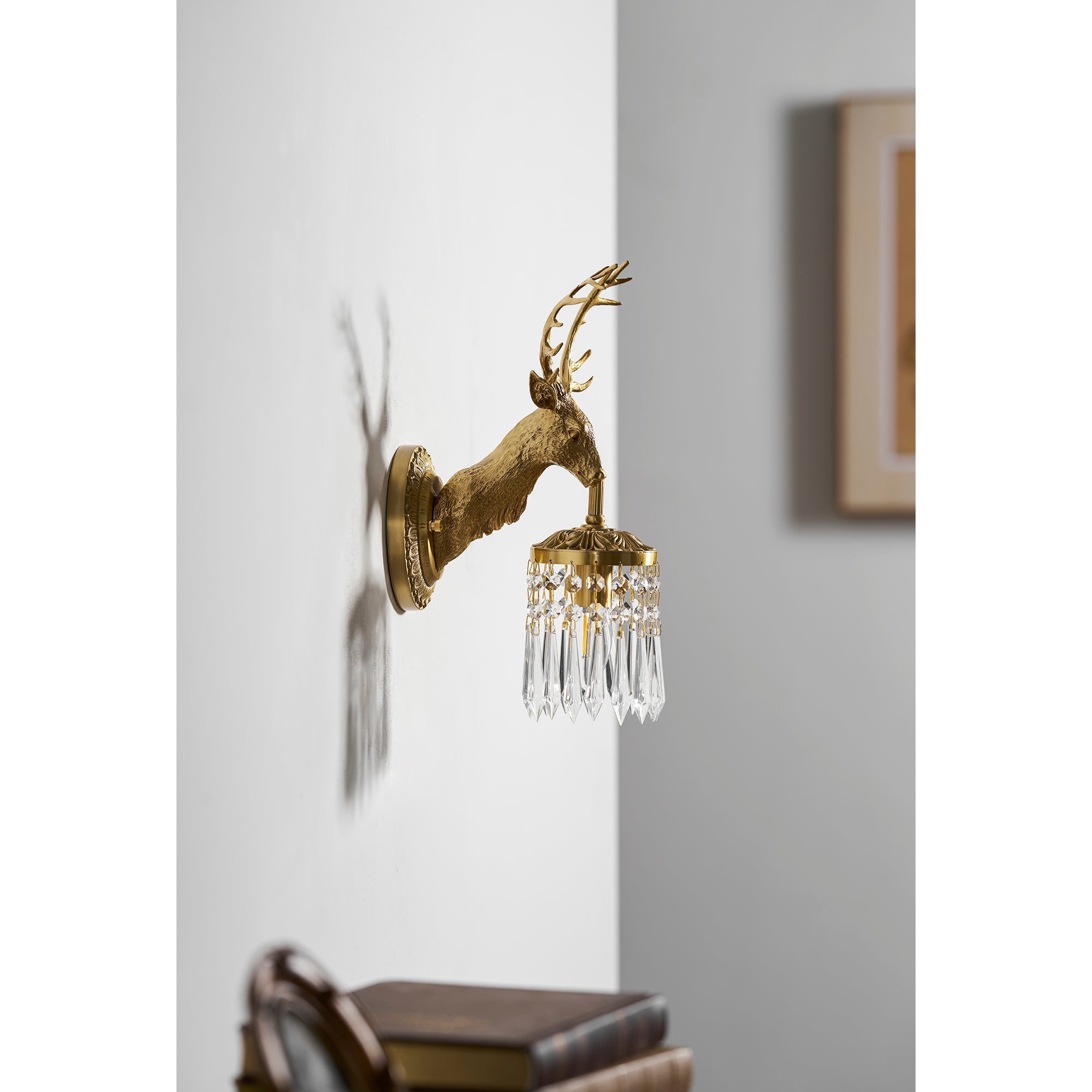 Valeridge Antler Crystal Indoor Wall Light