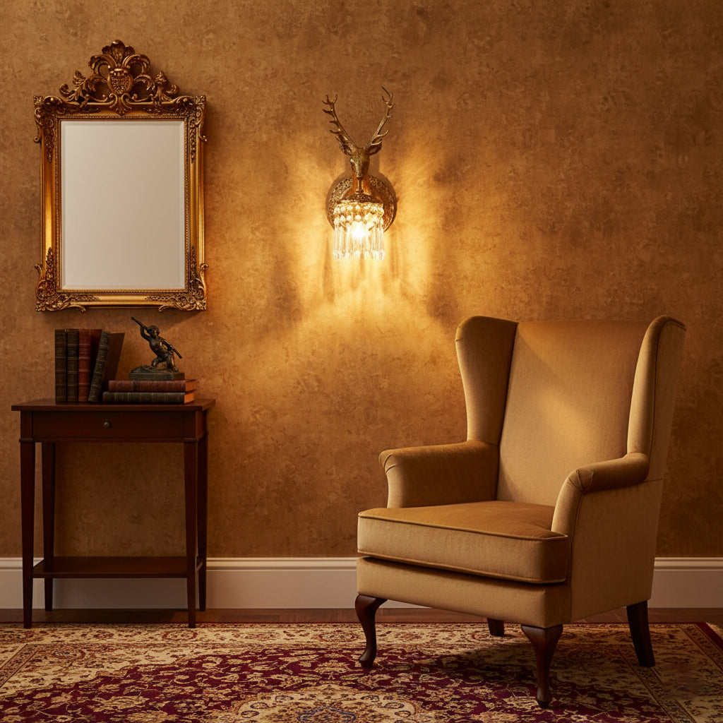 Valeridge Antler Crystal Indoor Wall Light