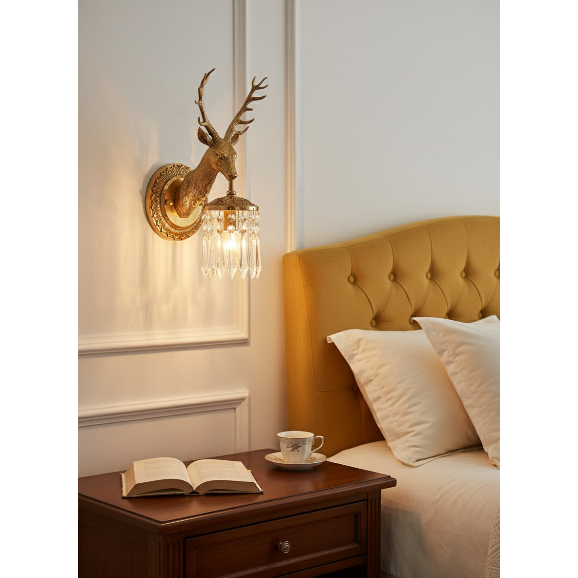Valeridge Antler Crystal Indoor Wall Light