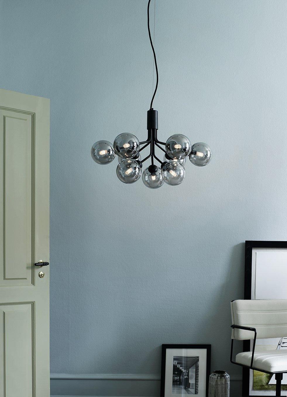 Eirelelle Pendant Lamp Glass Globe Cluster Brass