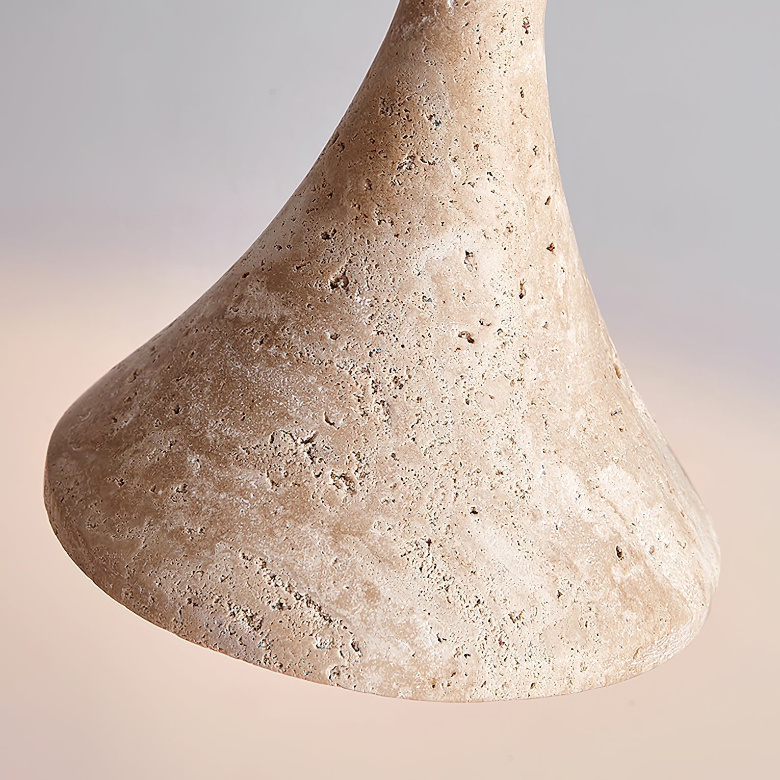 Taviaya Minimalist Travertine Pendant Light