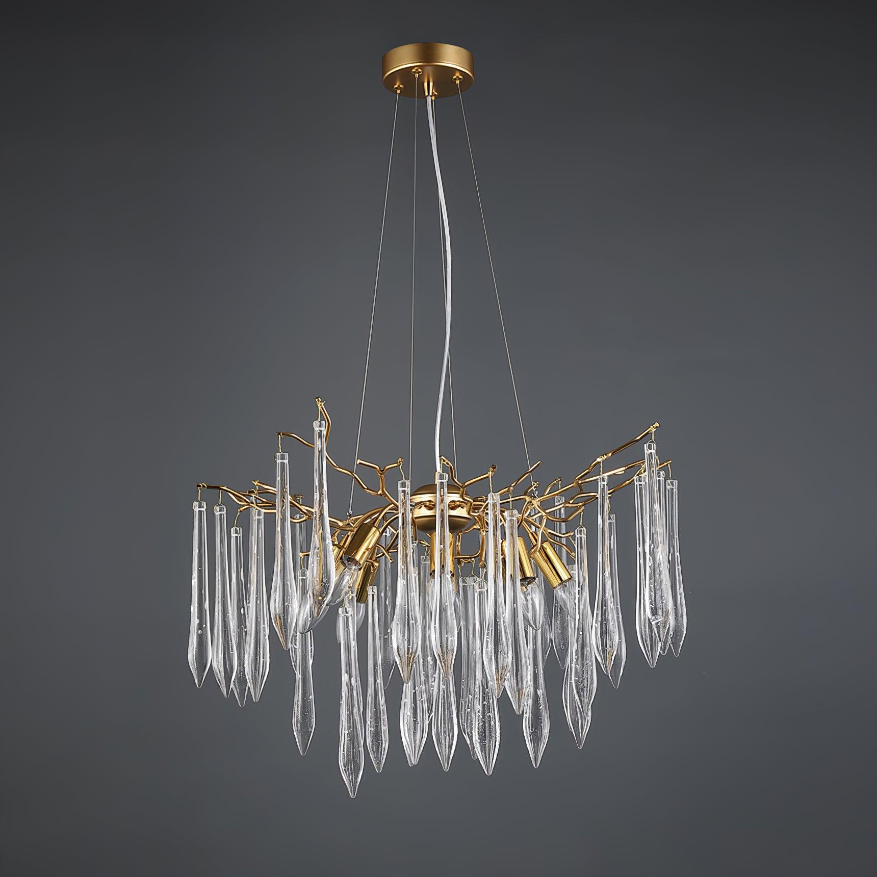 Clove Chandelier Branch Crystal Pendant Sculptural Artistic