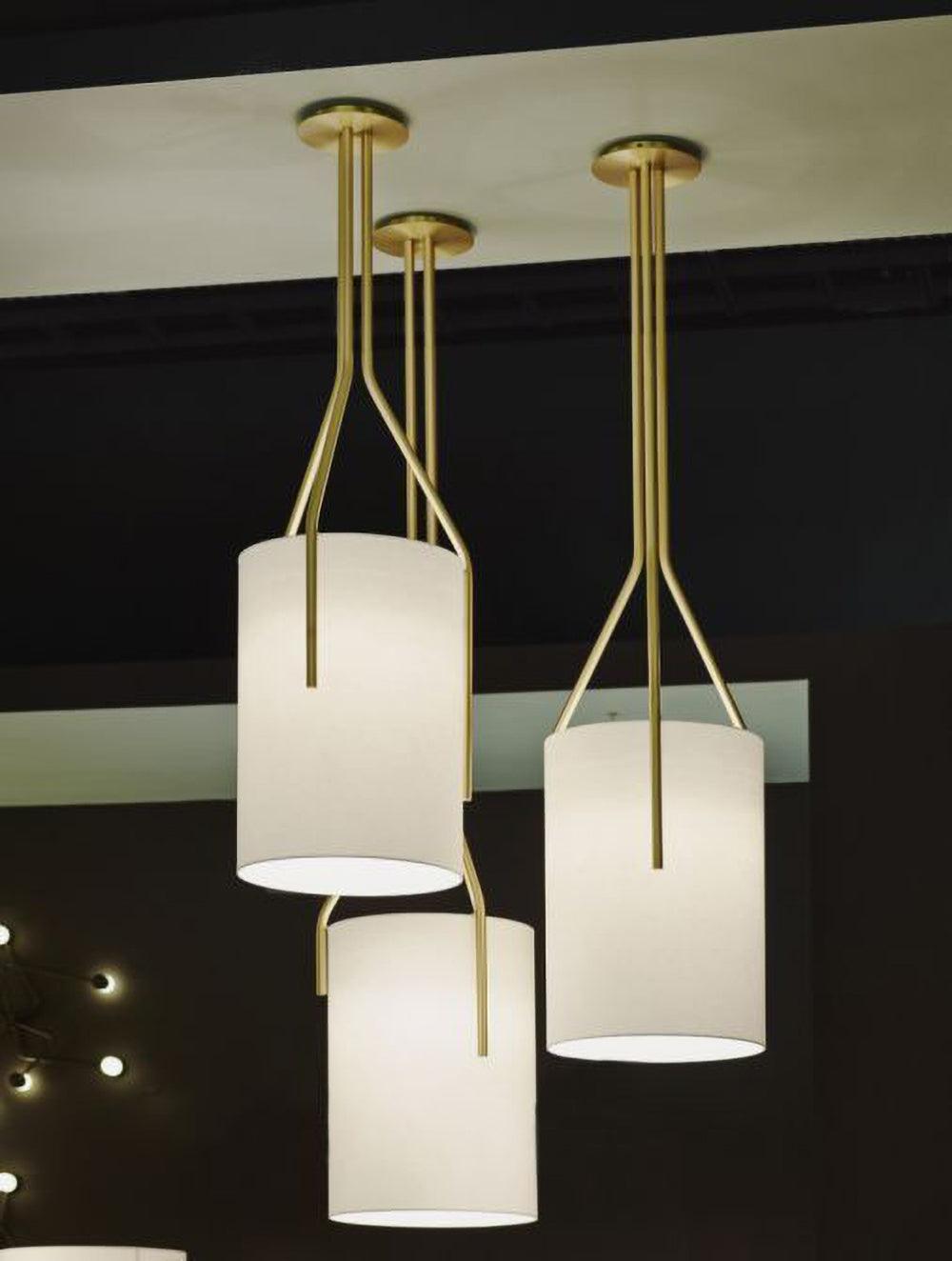 Cex Chandelier LED 3-Lights Brass Modern