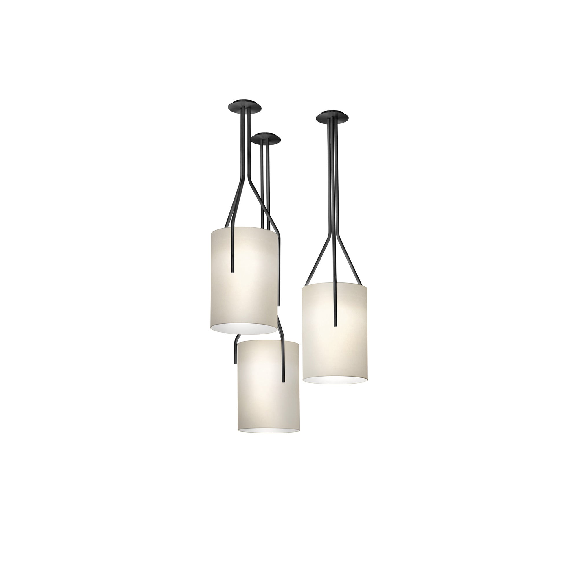 Cex Chandelier LED 3-Lights Brass Modern