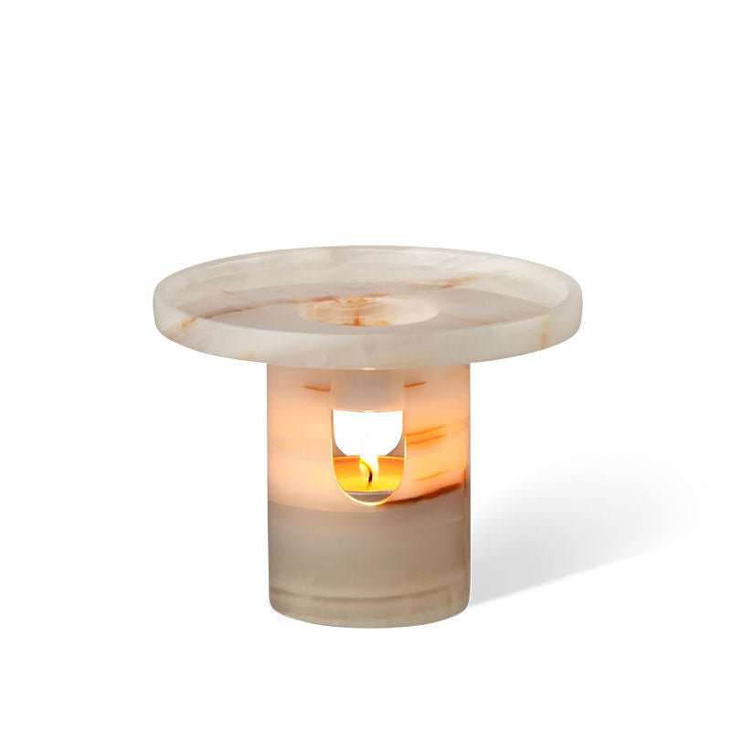 Calven Pillar Marble Candle Holder