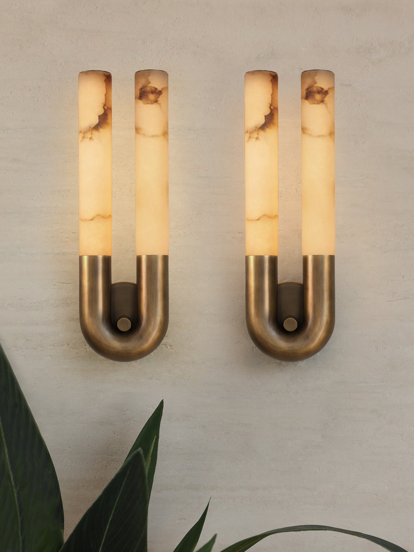 Orvella Arch Alabaster Sconce