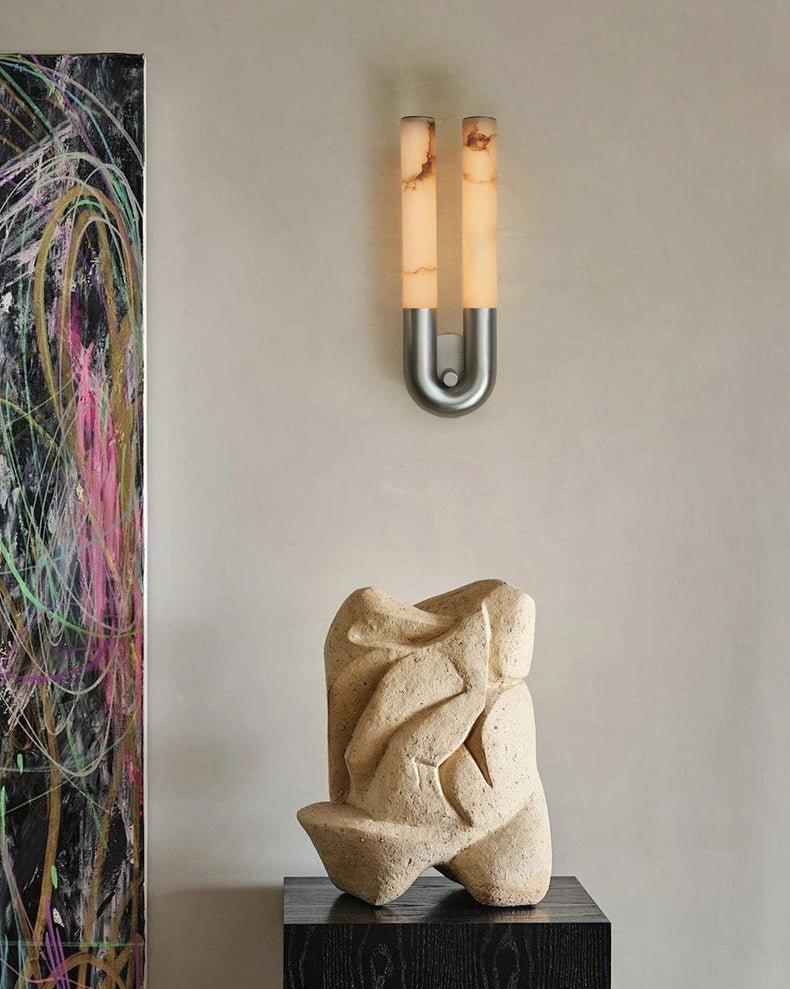 Orvella Arch Alabaster Sconce
