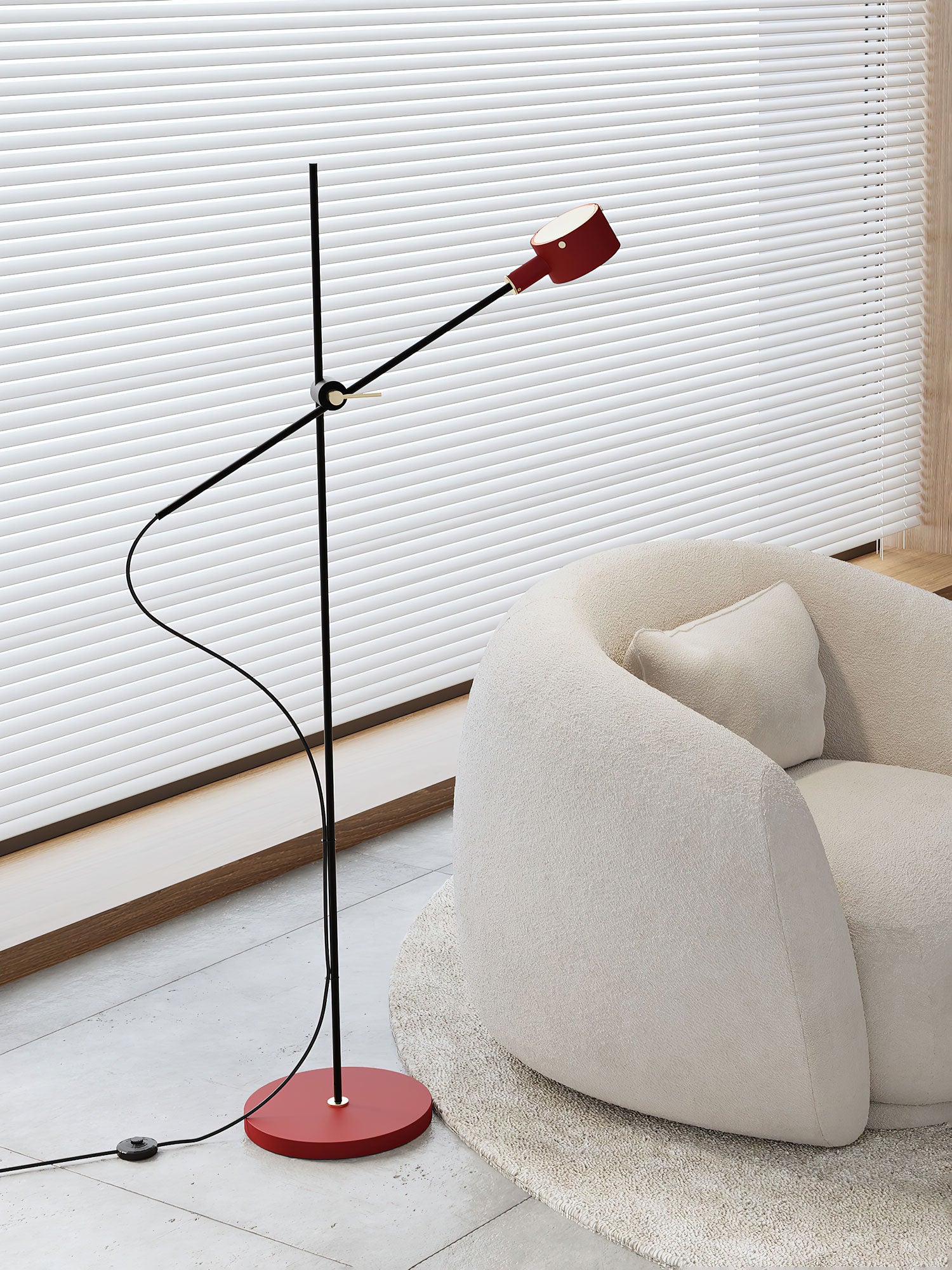 Arclen Adjustable Arm Floor Lamp